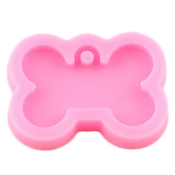 Silicone Bone Shape Resin Mold Dog Tag Keychain Resin Casting Mould DIY Craft