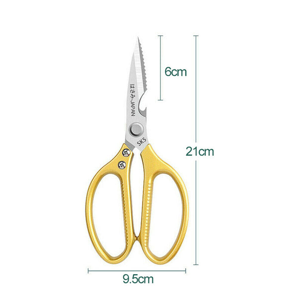 Kitchen Scissors Shears Heavy Duty Stainless Steel Fish Chicken Bone Beer Opener