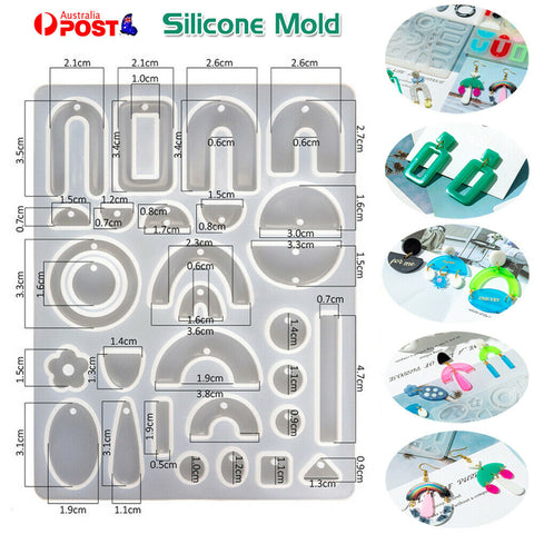 Silicone Earring Pendant Mold Resin Casting Mould DIY Epoxy Making Jewelry Mold