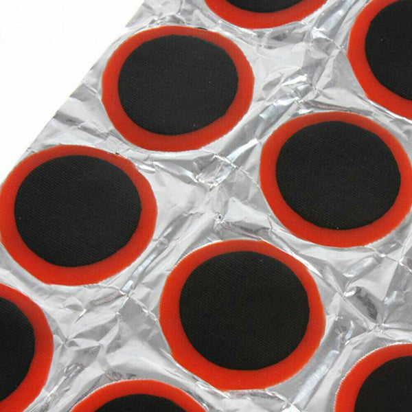 48x Bike Tire Bicycle Tyre Tube Repair Piece Kit Rubber Puncture Patches Weldtit