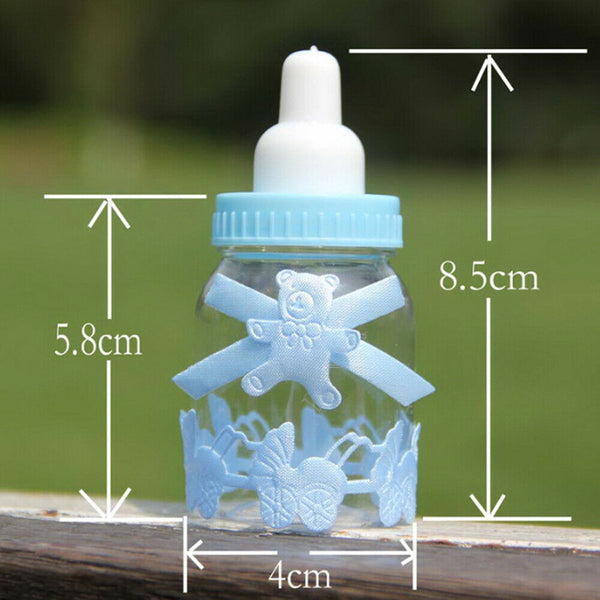 Set of 12PCS Baby Candy Box Bottle Baby Shower Gift Party Favors Christening