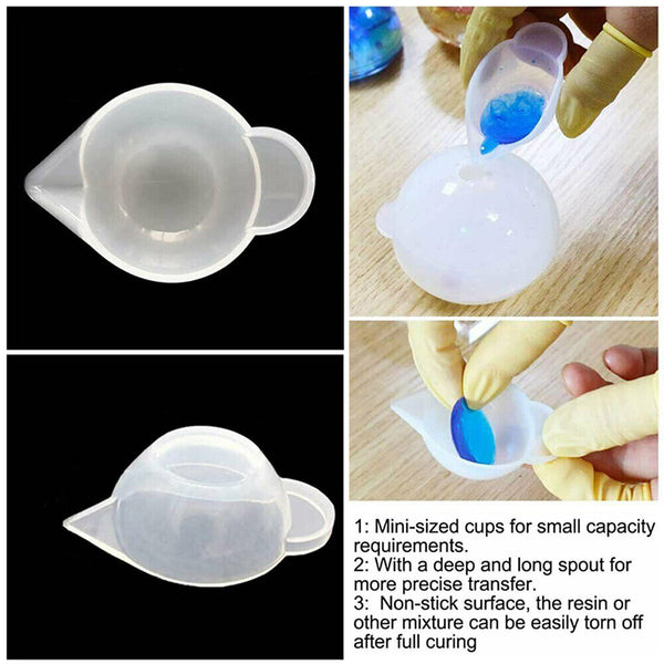 36Pcs Silicone Mixing Measuring Cups UV Resin Mold Casting Jewelry Tool Kit DIY