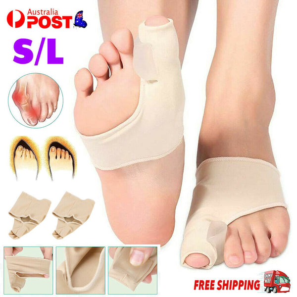 Pair ! Big Toe Bunion Splint Straightener Corrector Hallux Valgus Foot Separator