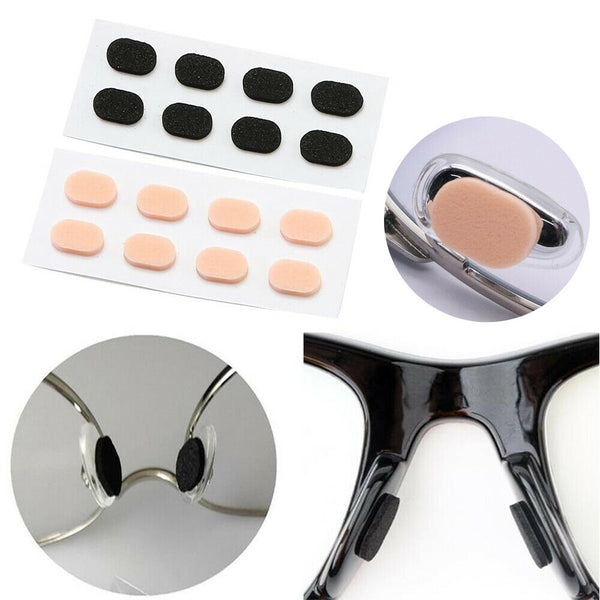 24X Soft Foam Anti-Slip Stick On Eyeglass Sunglasses Glasses Nose Pads Holder AU