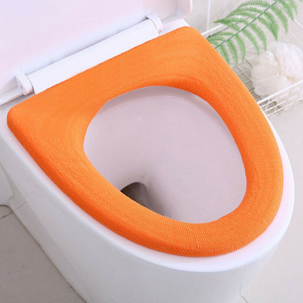 2X Bathroom Toilet Seat Closestool Washable Soft Warmer Cushion Mat Pad Cover AU