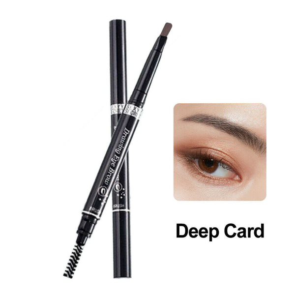 Waterproof Eyebrow Pencil Eye Brow Eyeliner Pen With Brush Makeup Tool Cosmetic