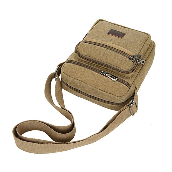 New Retro Men Canvas Shoulder Messenger Bag Crossbody Satchel Travel Man Bag AU