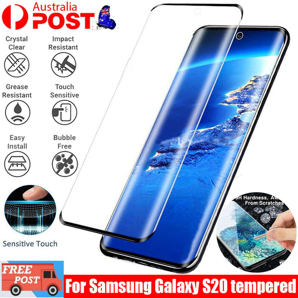 For Samsung Galaxy S20+ Ultra Tempered Glass Screen Protector + Camera Lens Film