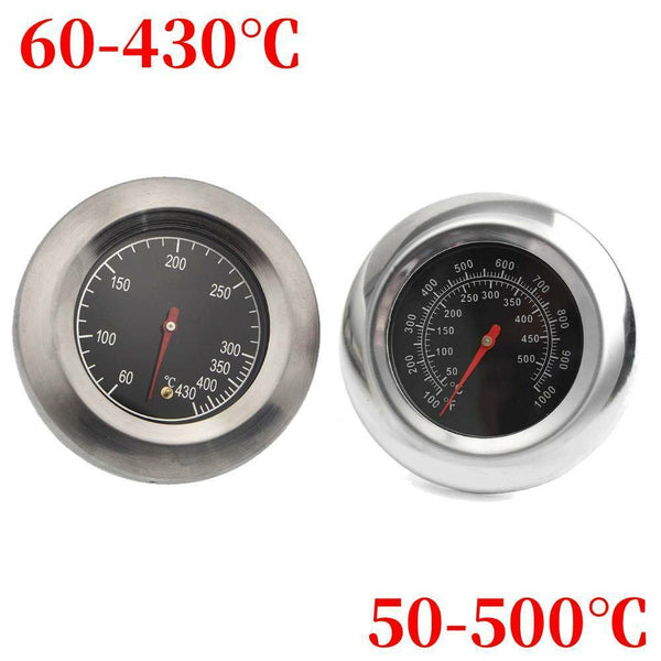 Latest Stainless Steel BBQ Smoker Grill Thermometer Temperature Gauge 50-500℃