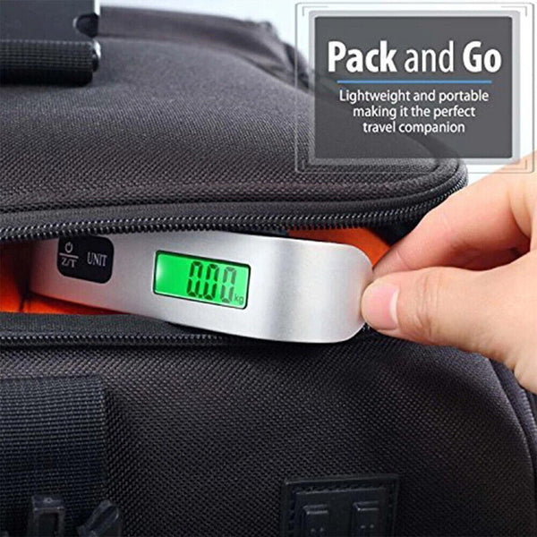 Portable Electronic 50 KG Digital Luggage Scale Weight Travel Measures Weighing