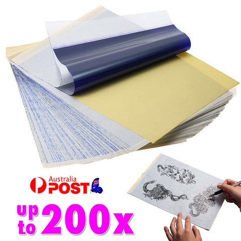 UPTO 200X Tattoo Stencil Paper Transfer Spirit Thermal Carbon Tracing Copier Kit