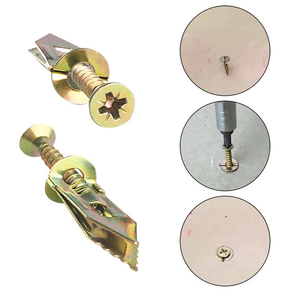 10/20pcs Self-Drilling Anchors Screws Percussion Expansion Kit -12x30mm/12x40mm