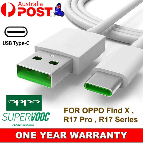 Genuine Fast Charging USB Type-C Charger Cable Cord For OPPO R17 Pro Find X 4A