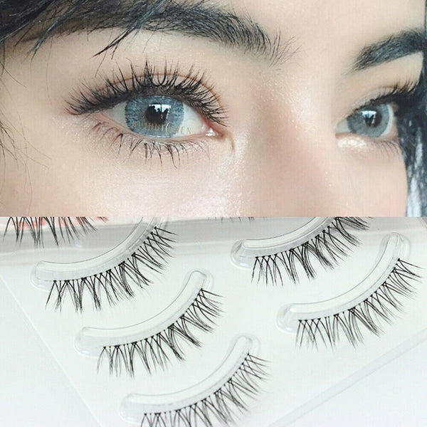 4/5 Pairs Ultra Natural False Eyelashes Handmade Fake Eye Lashes Extension AU