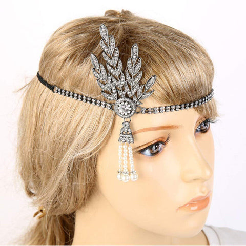 1920s Headband Vintage Bridal Great Gatsby Flapper Party Headpiece Accessories