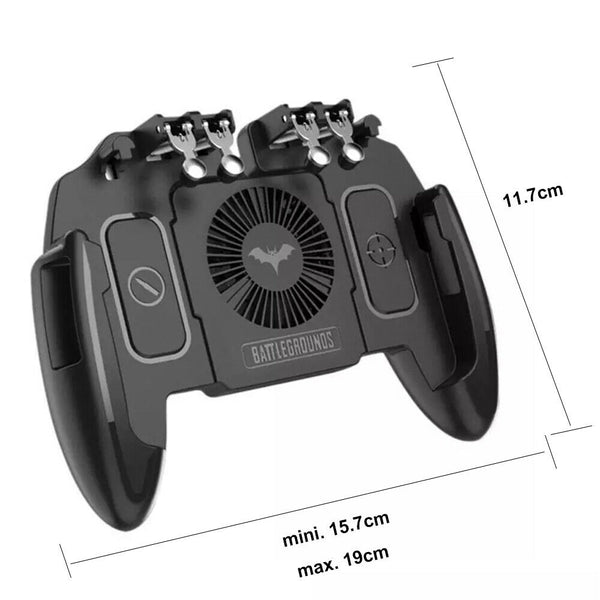 Six-Finger Mobile Phone Controller Cooling Fan Joystick Gamepad For PUBG Game AU