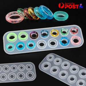 Ring Silicone Pendant Mold Jewellry Making Resin Mould Epoxy Casting Craft DIY