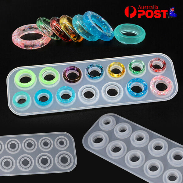 Ring Silicone Pendant Mold Jewellry Making Resin Mould Epoxy Casting Craft DIY