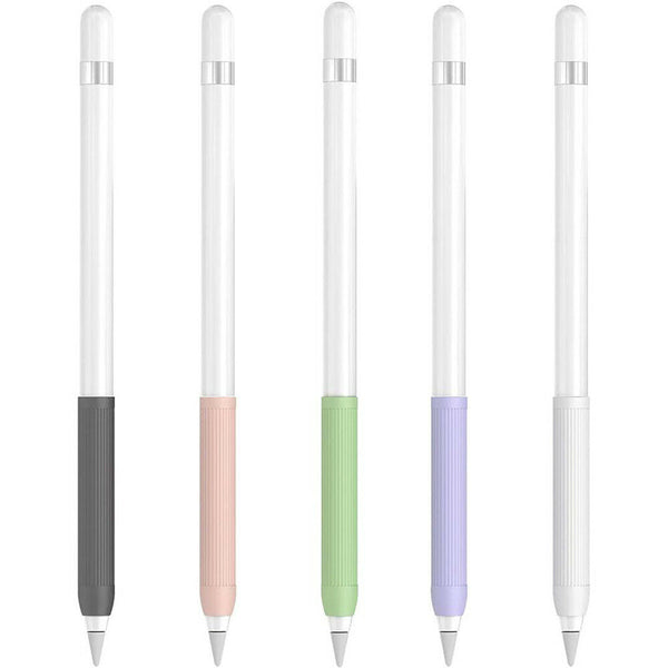 For iPad Apple Pencil 1 2 Silicone Grip Nib Tip Anti-Slip Case Holder Skin Cover