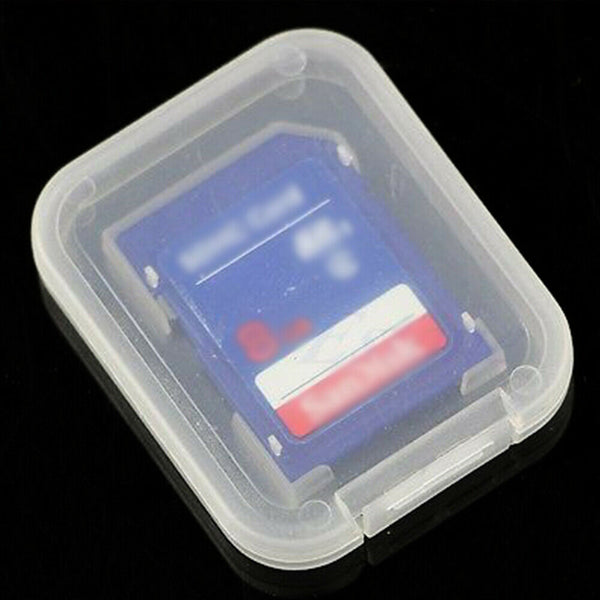 10Pcs SD SDHC Memory Card Case Box Storage Hard Plastic Transparent Holder