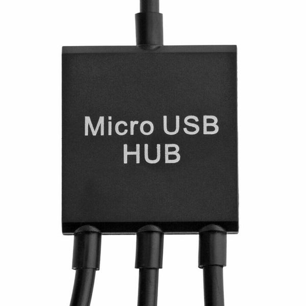 Micro USB HUB Male to Female Micro USB Double USB 2.0 Host OTG Adapter Cable