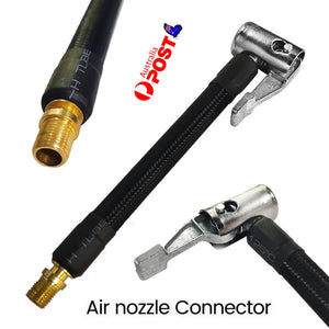 Car Air Tyre Tire Chuck Inflator Pump Hose Adapter Valve Connector Tools Clip AU