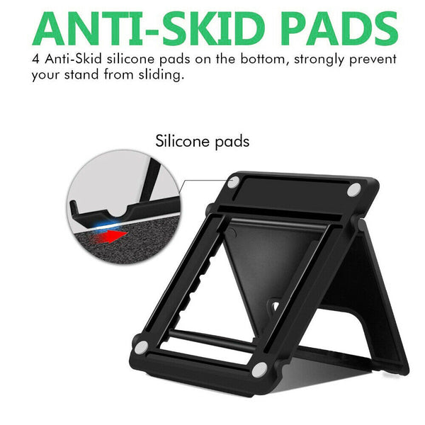 Desk Stand Folding Desktop Holder For Mobile Phone Tablet iPad iPhone Samsung