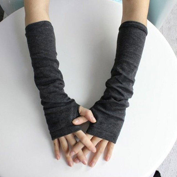 Stretchy Arm Warmers Long Fingerless Gloves Fashion Mittens Women Hot clothing