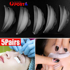 5Pairs Silicone Eyelash Perming Pad 3D Eyelash Lashes Rods Shield Lifting Patch