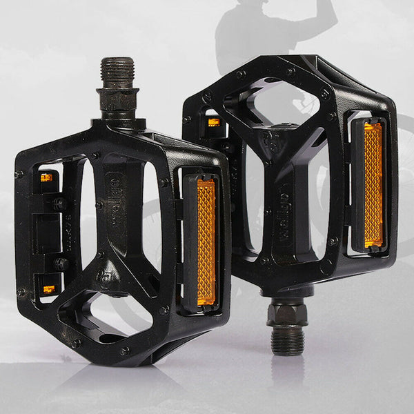 Pair Aluminium Alloy Mountain Bike Road Bicycle Pedals Anti Slip 2 DU Bearing