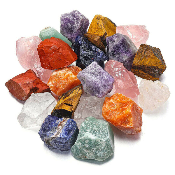 Up to 1KG Mixed Rough Raw Crystal Gemstone Chunks Natural Raw Minerals Bulk