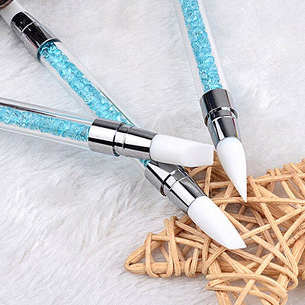 3Pcs Nail Art Design Brushes Dotting Pen Tool Set Painting UV Gel Drawing Brush