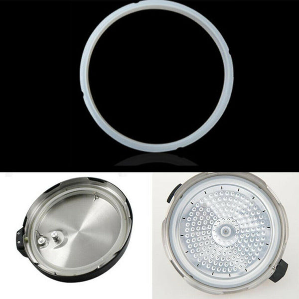 Replacement Silicone Rubber Clear Gasket Sealing Ring Pressure Cooker Kitchen