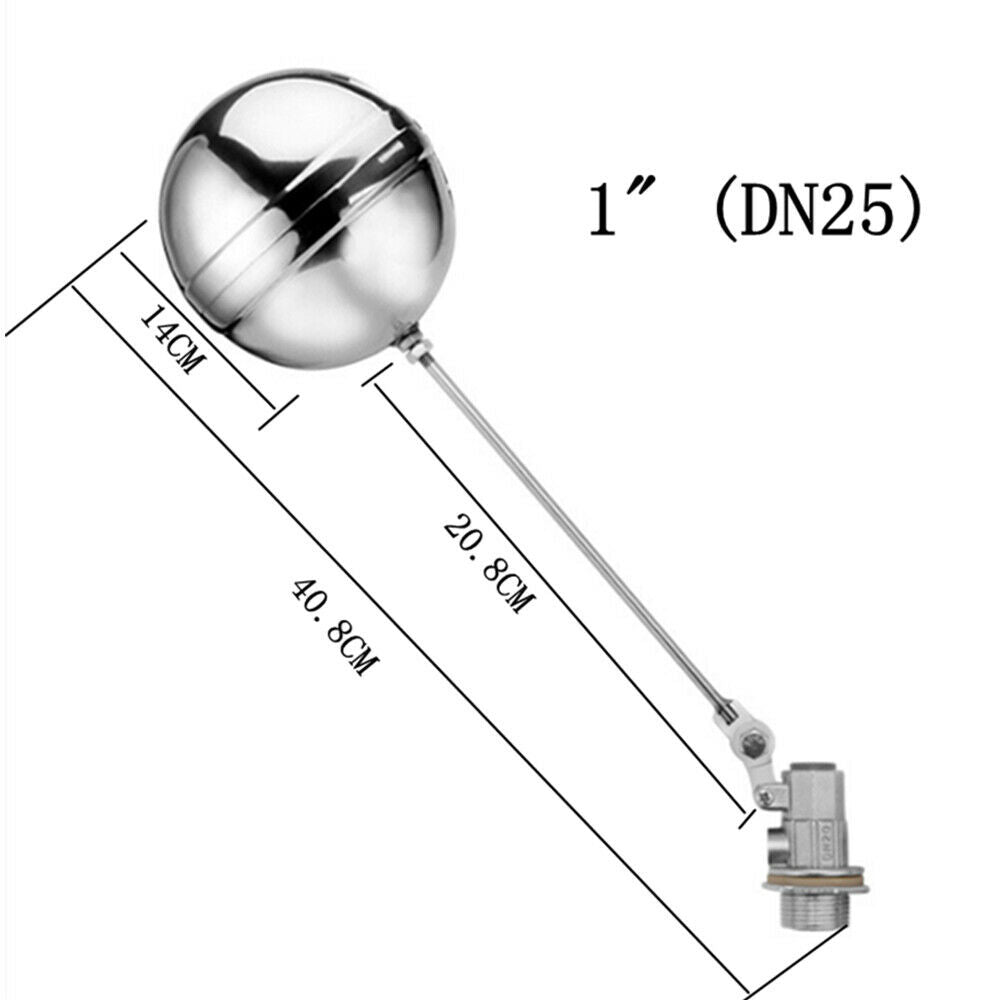 1"3/4"1/2"BSP Float Valve Stainless Steel for Automatic Water Cattle Bowl