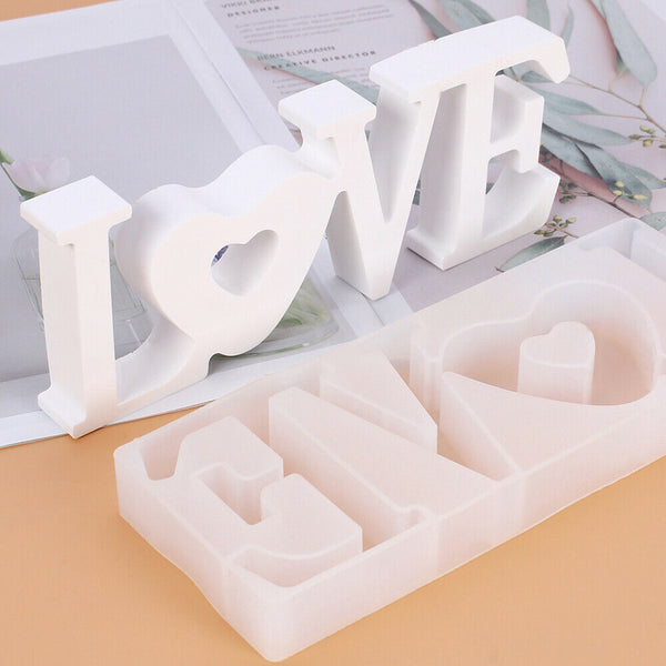 LOVE Sign Resin Casting Mold Silicone Jewelry Making Epoxy Mould Craft Tool DIY