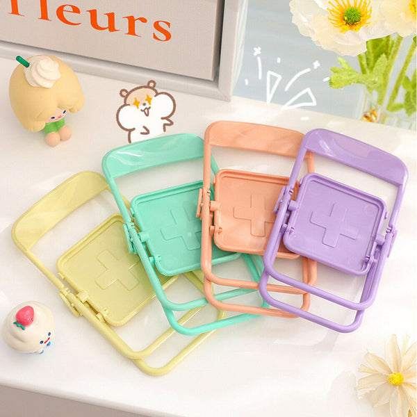 Cute Chair Shape Portable Mobile Phone Holder Smartphone Desktop Brackets AU