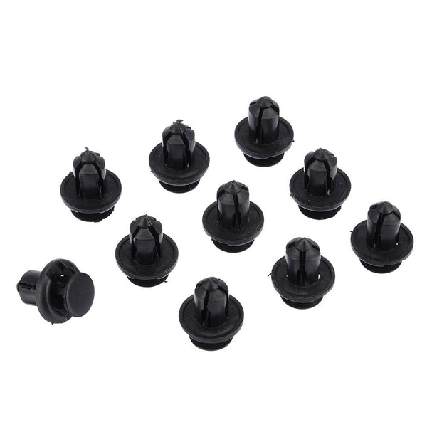 100X Car Plastic 10MM Clips Rivet Push Fit Door Boot Trim Panels Bumper Fastener