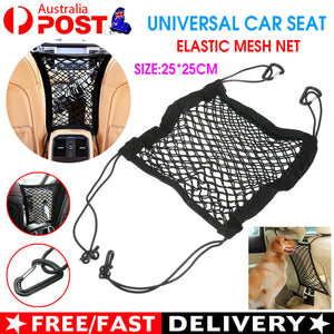 Universal Car Seat Storage Mesh Organizer Cargo Net Hook Pouch Holder Bag AU