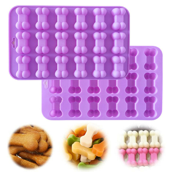 Reusable Silicone Dog Paw Bone Cake Chocolate Mold Cookie Baking Ice Mould Tool