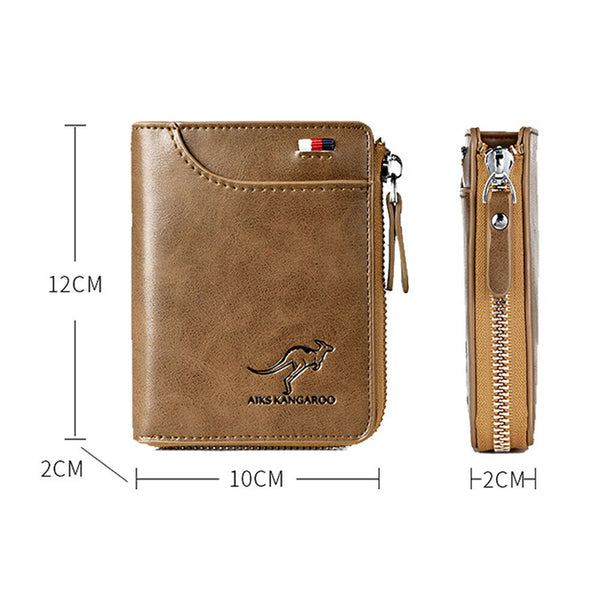 Waterproof Men' RFID Blocking PU Leather Wallet Credit Card ID Holder Purse