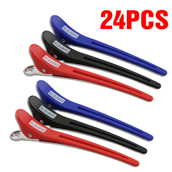 6/12/24Pcs Hairdressing Sectioning Clips Hair Clamps Barber Salon Hairstyle Tool