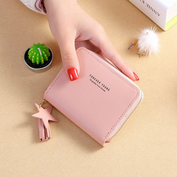 Women Wallet Short Small Coin Purse Ladies Folding Card Holder Card Leather AU