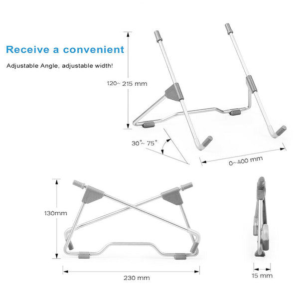 Adjustable Laptop Stand Foldable Table Desktop Mount PC Bracket Holder Cooling