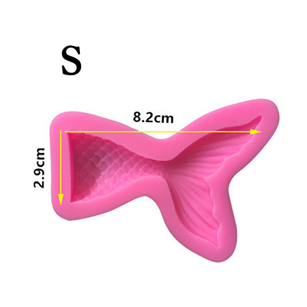 Silicone Mermaid Tail Cake Fondant Mold Chocolate Baking Mould Decor Sugarcraft