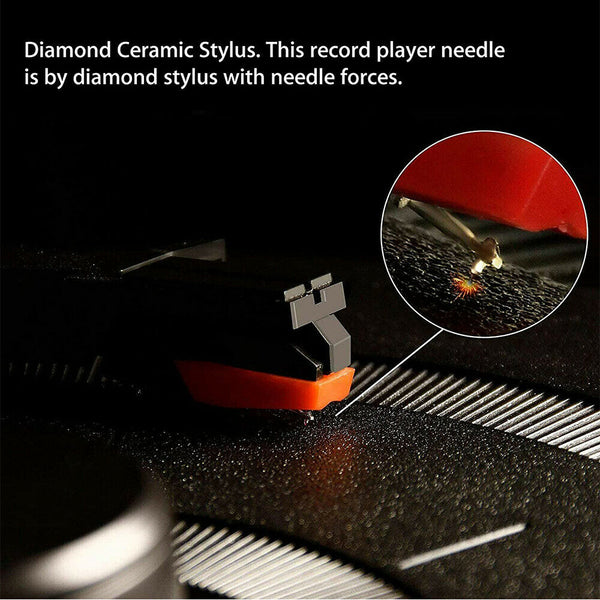 3Pc Replacement Stylus Record Player Needle Parts For Turntable Phonograph Audio