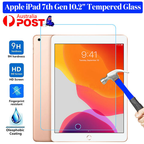 For iPad 7th Gen 10.2" /6th 5th Gen Tempered Glass Screen Protector Film Guard