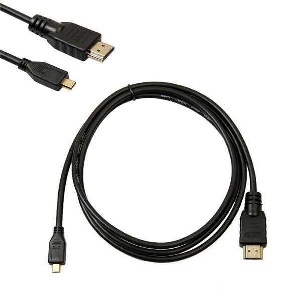 Micro HDMI to HDMI Cable Male 2M v1.4 Full HD 1080P 4K For GoPro Hero 3 4 5 6 7