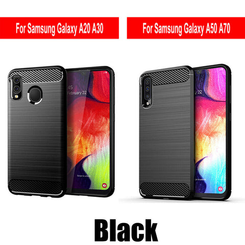 For Samsung Galaxy A20 A30 A50 A70 Heavy Duty Anti Fingerprint Bumper Tough Case