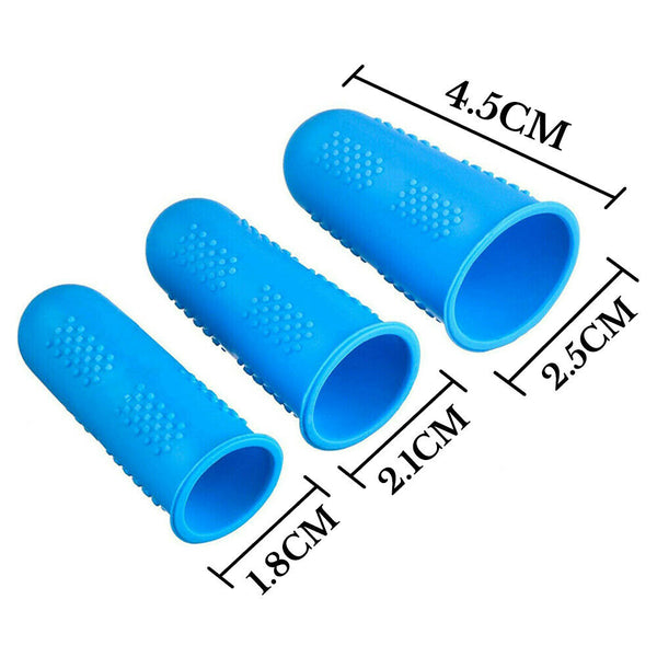 Silicone Finger Cover Cap Anti-skid Heat Resistant Fingertip Protector Kitchen