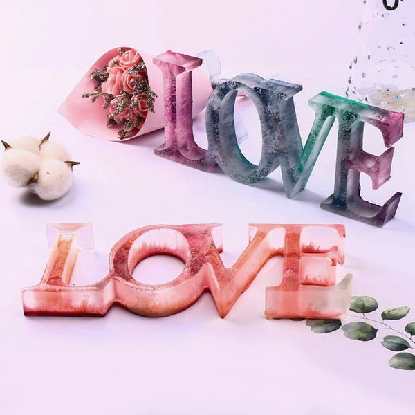 LOVE Sign Resin Casting Mold Silicone Jewelry Making Epoxy Mould Craft Tool DIY